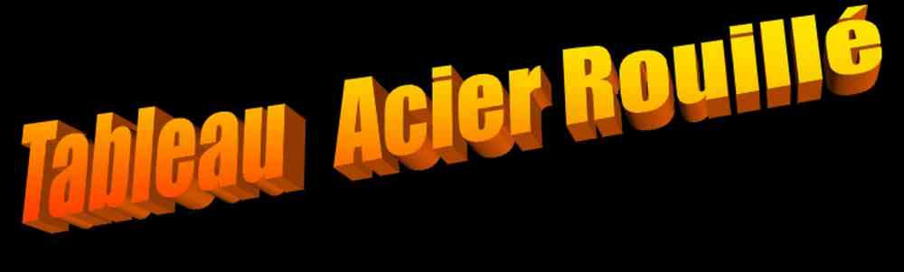 Tableau Acier Rouillé fer forgé d'art